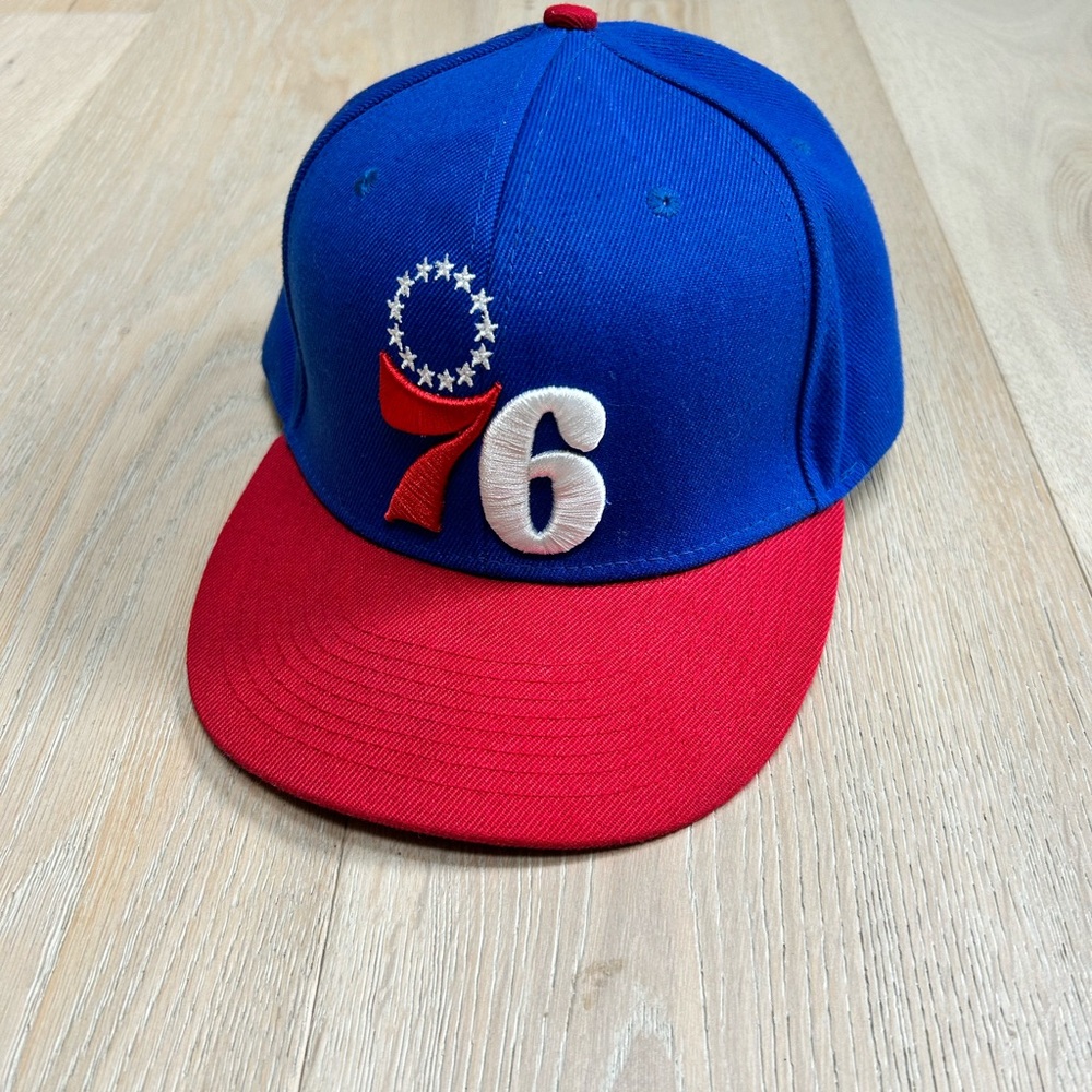 Blue and Red Philadelphia 76ers SnapBack Cap